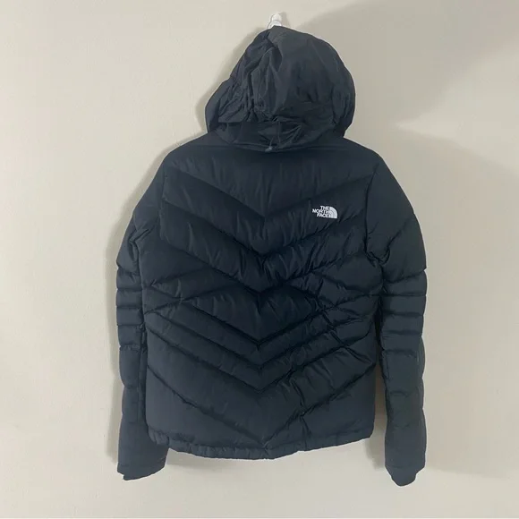 The North Face Down Filled Hooded Puffer Jacket Black - M - Picture 10 of 16